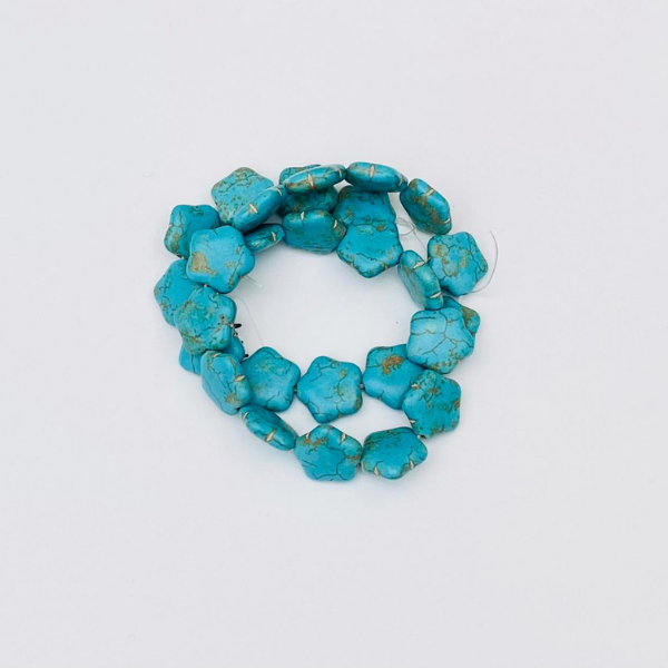 Magnesite Turquoise Flower Beads