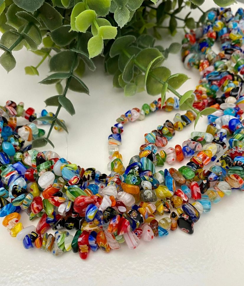 Chips Millefiori Beads