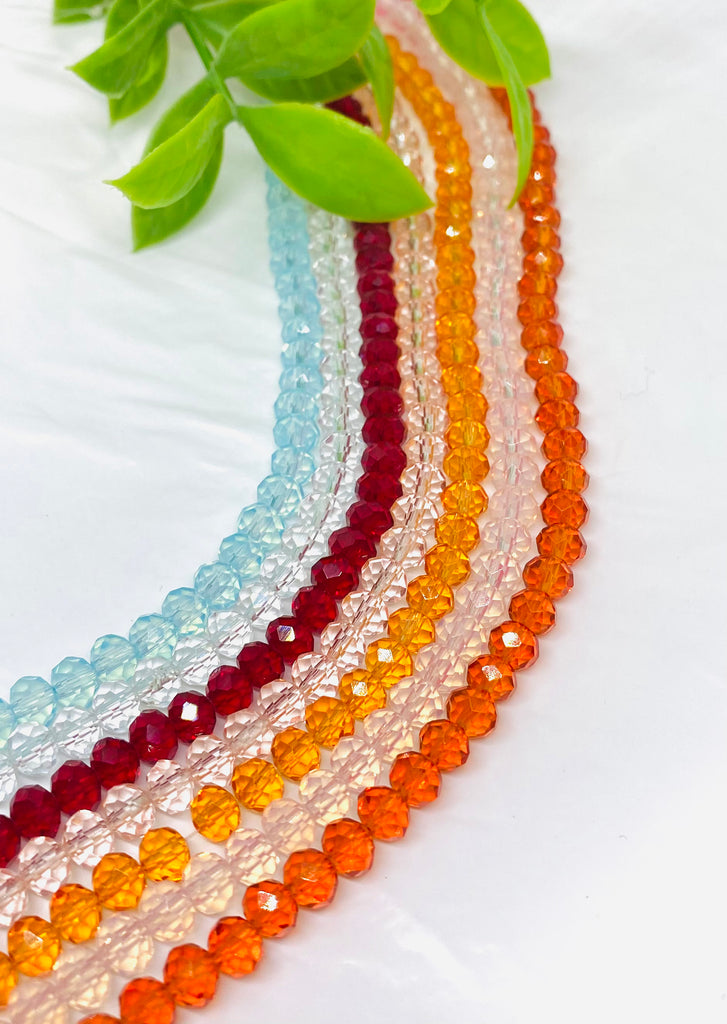 Glass Colored Beads 6mm