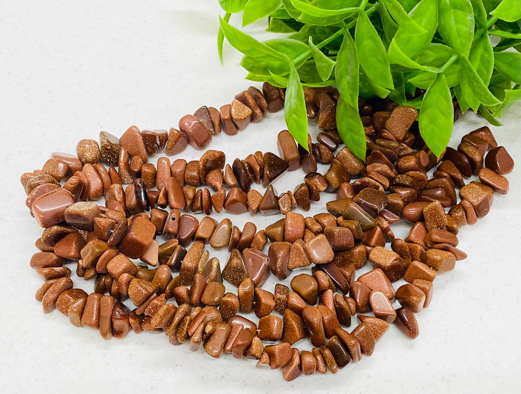 Natural Goldstone Beads