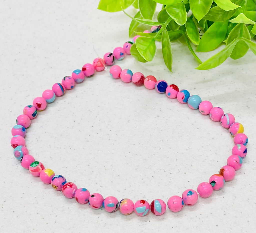 Pink Malachite Beads