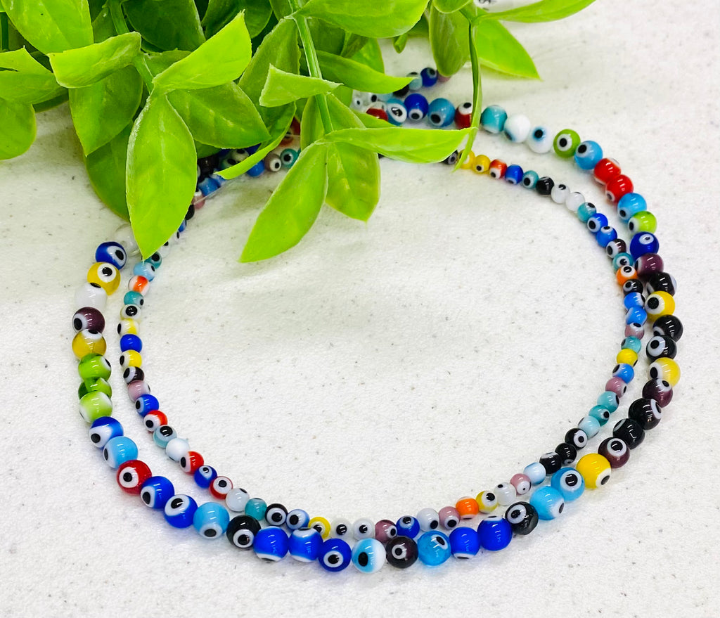 Millefiori Multicolor Eye Beads