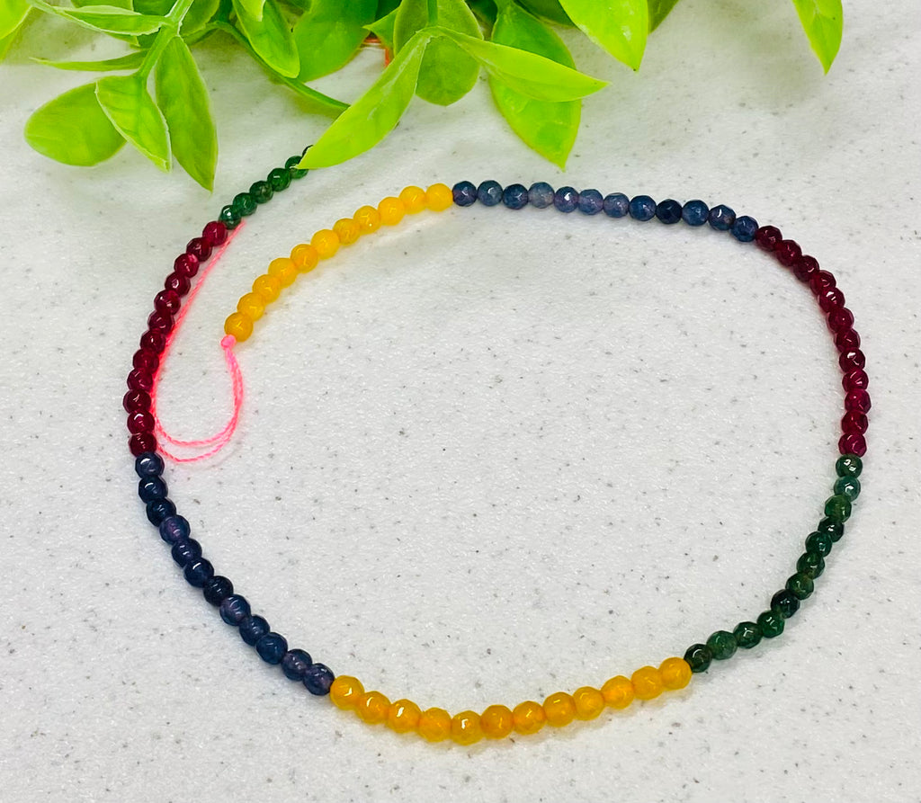 Petite Mix Colors Jade Beads