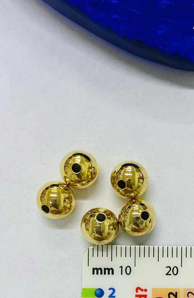 Gold Plated Round Beads